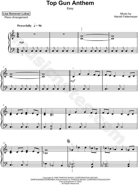 Top Gun Anthem [easy]
