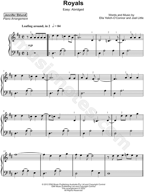 Royals [easy - abridged]