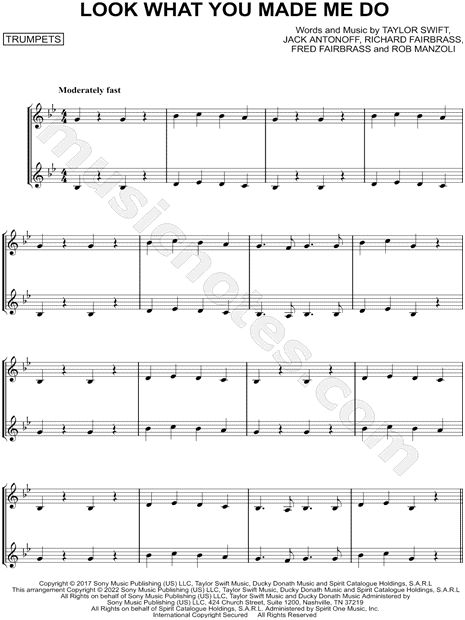 Look What You Made Me Do - Trumpet Duet