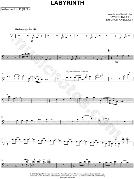 Labyrinth - Bass Clef Instrument