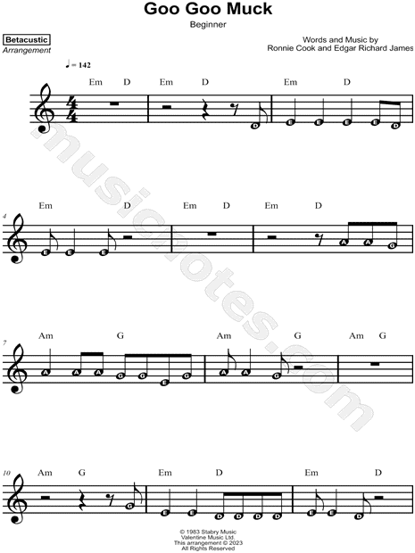 Goo Goo Muck [beginner]