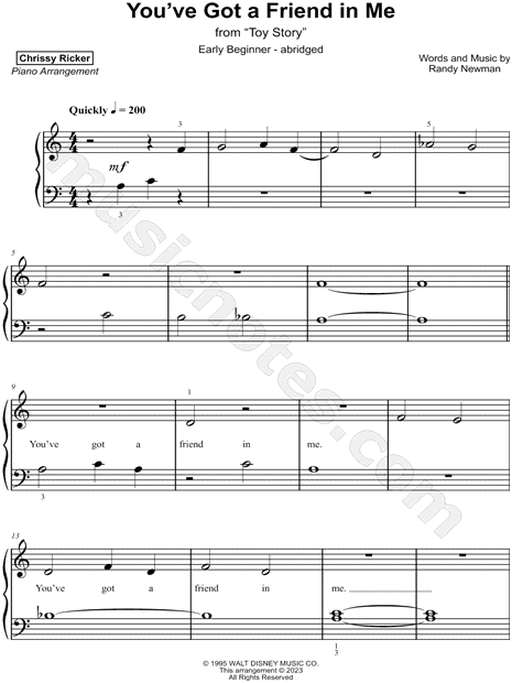 You've Got a Friend in Me [early beginner - abridged]