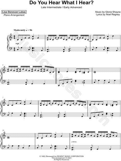 Do You Hear What I Hear? [late intermediate / early advanced]