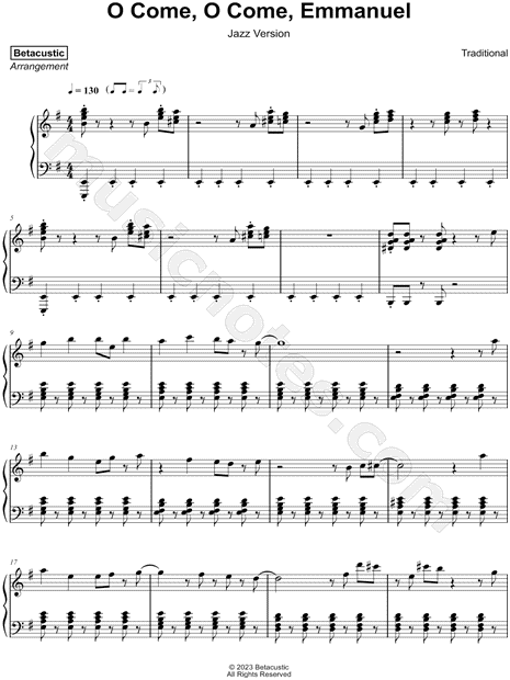 O Come, O Come, Emmanuel [jazz version]