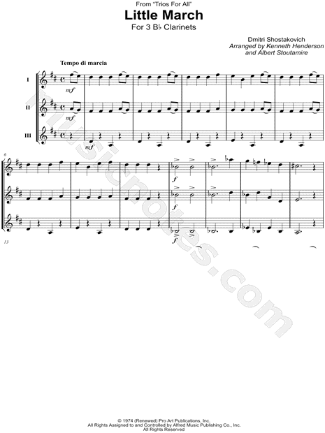 Little March - Clarinet Trio