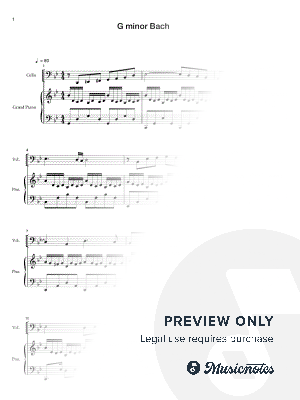G minor Bach -Piano tiles 2(Luo Ni) Cello version