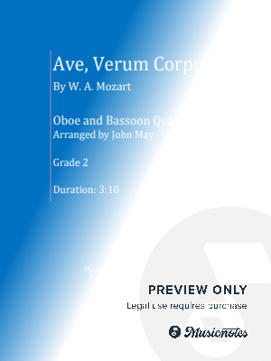 Ave Verum Corpus-Double Reed Quartet