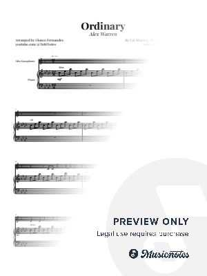 Ordinary | ALTO SAX & PIANO