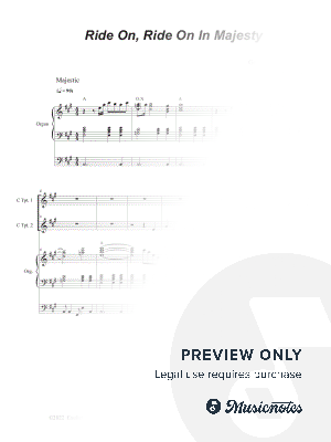 Ride On, Ride On In Majesty (Duet for C-Trumpet)