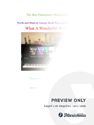 "What a Wonderful World" for Piano