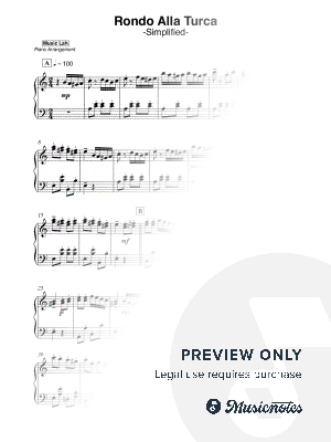 Rondo Alla Turca [simplified]
