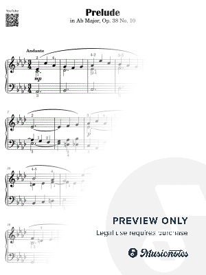 Prelude in Ab Major Op. 38 No. 10 I Wladyslaw Zelenski [Easy Church Organ without Pedals]