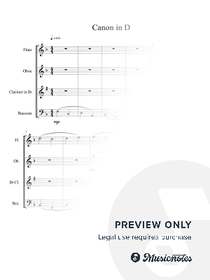 Canon in D (Woodwind Quartet)