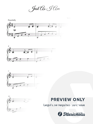 Just As I Am (Intermediate)