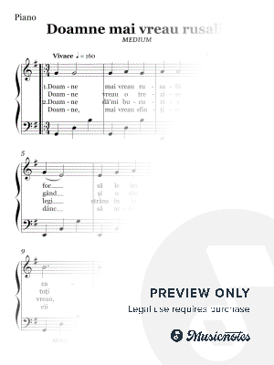 Doamne mai vreau rusalii (MEDIUM PIANO)