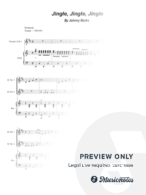 Jingle, Jingle, Jingle (Duet for Bb-Trumpet)