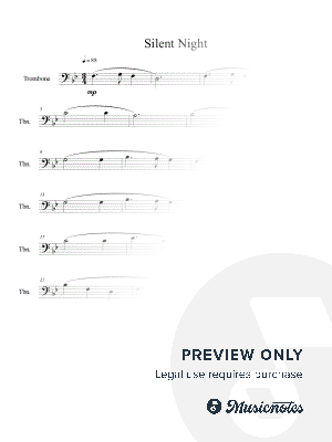 Silent Night for solo trombone