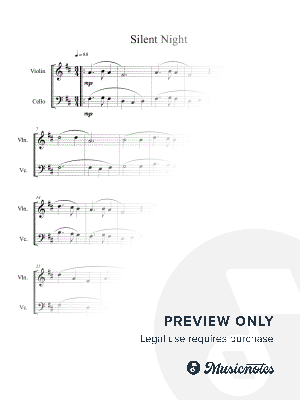 Silent Night (violin and cello duet)