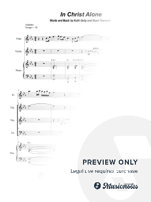 In Christ Alone (Duet for Violin and Cello) by Stephen DeCesare - Sheet Music