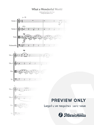 What a Wonderful World by Matthew Pyeon - Sheet Music
