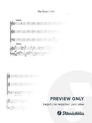 The Great I AM - SATB, piano