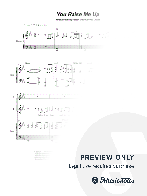 You Raise Me Up (2-part choir - (Soprano and Tenor) by Stephen DeCesare - Sheet Music