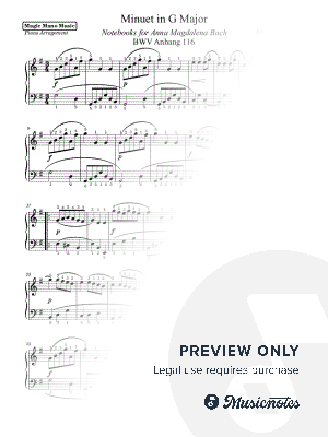 Minuet in G Major (BWV Anh. 116) - Bach