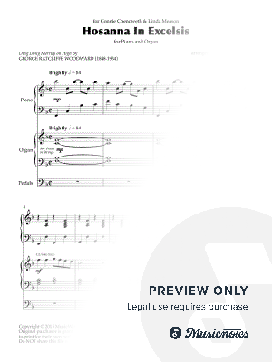 Hosanna in Excelsis (Ding Dong Merrily on High) (Piano and Organ Duet)