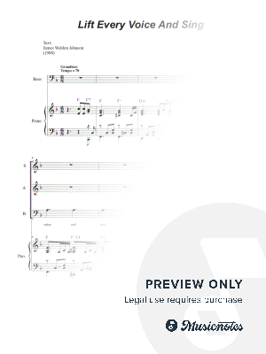 Lift Every Voice And Sing (SAB)