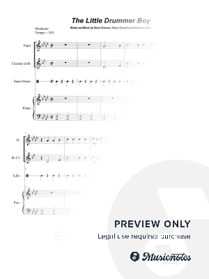 The Little Drummer Boy (Duet for Flute and Bb-Clarinet)