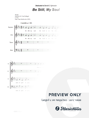 Be Still, My Soul (Vocal Quartet - (SATB) by Stephen DeCesare - Sheet Music