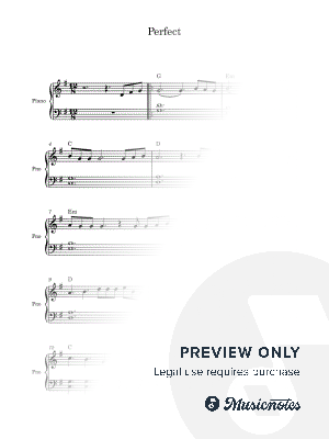 Perfect by Janina Schülin - Sheet Music