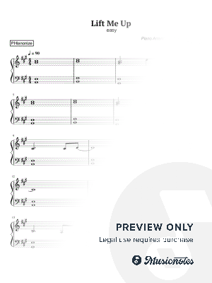 Lift Me Up by PHianonize - Sheet Music