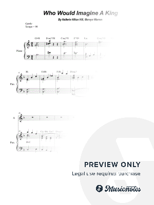 Who Would Imagine a King (SSA)