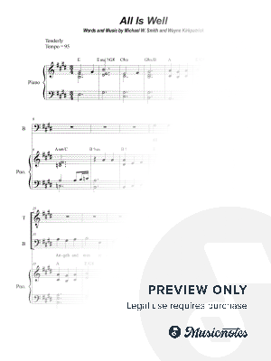 All Is Well (Duet for Tenor and Bass solo)