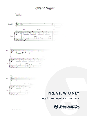 Silent Night (French Horn solo and Piano)