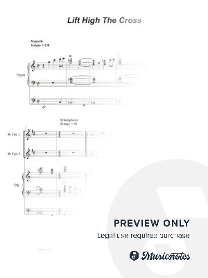 Lift High The Cross (Duet for Bb-Trumpet) by Stephen DeCesare - Sheet Music