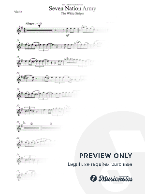 Seven Nation Army - The White Stripes - Advanced Violin