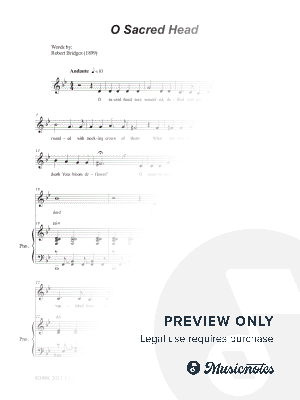 O Sacred Head (Vocal solo) by Stephen DeCesare - Sheet Music
