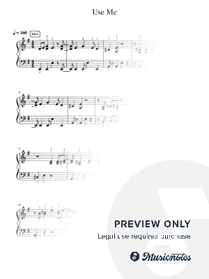 Use Me - Pre-Advanced by Simply Piano - Sheet Music