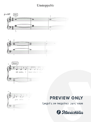 Unstoppable - Pre-Advanced by Simply Piano - Sheet Music