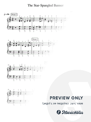 The Star-Spangled Banner - Pre-Advanced