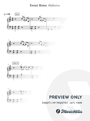 Sweet Home Alabama - Pre-Advanced