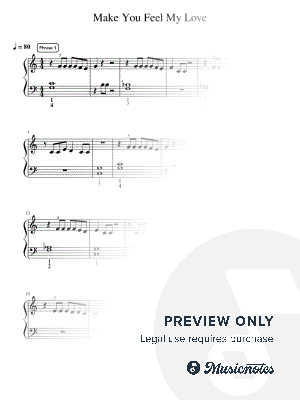 Make You Feel My Love - Essentials by Simply Piano - Sheet Music