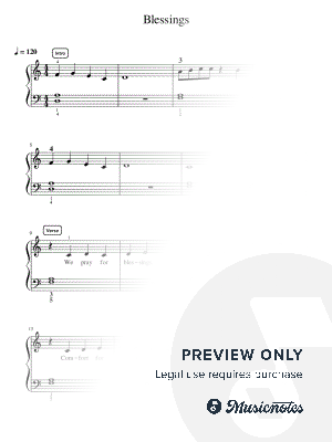 Blessings - Essentials by Simply Piano - Sheet Music