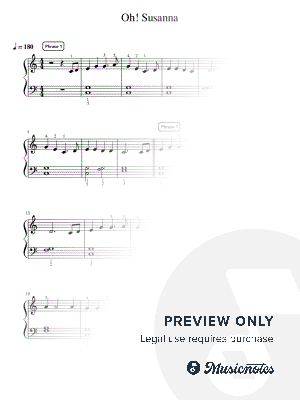 Oh! Susanna - Intermediate by Simply Piano - Sheet Music