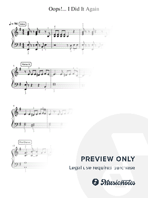 Oops!... I Did It Again - Pre-Advanced