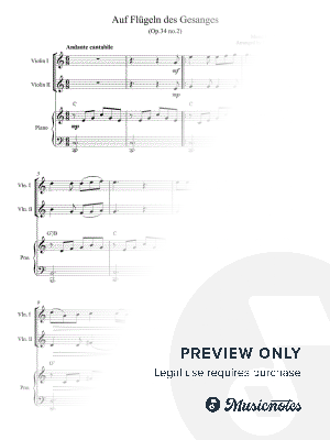Auf Flügeln des Gesanges (On Wings of Song)