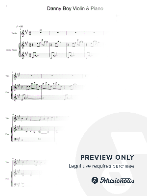 Danny Boy [excerpt] by Linlin Wu - Sheet Music