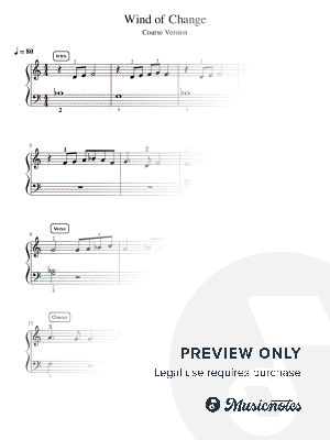 Wind of Change (Course Version) - Essentials by Simply Piano - Sheet Music